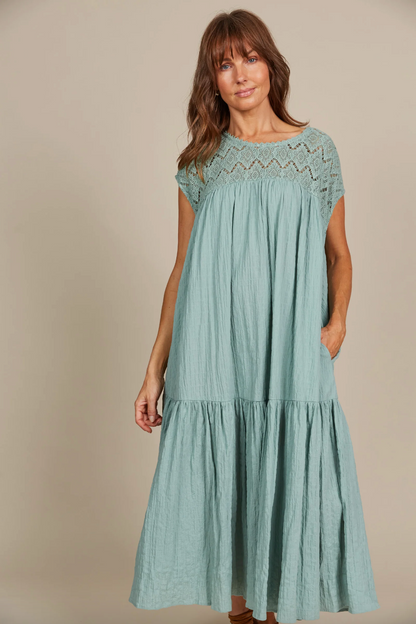 Fleur Relaxed Dress - Seafoam