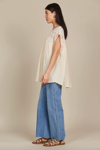 Fleur Relaxed Top - Canvas