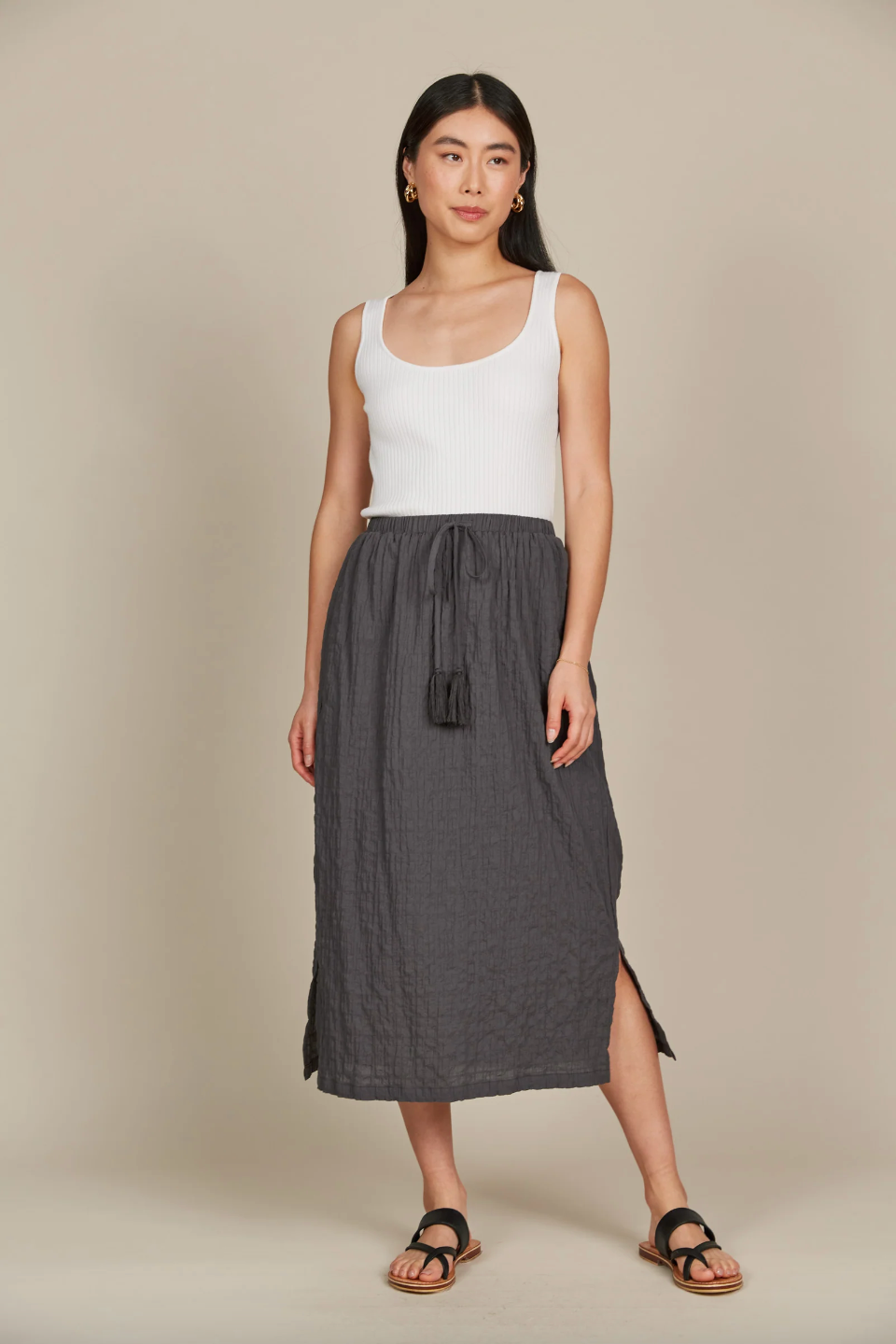 Fleur Skirt - Graphite