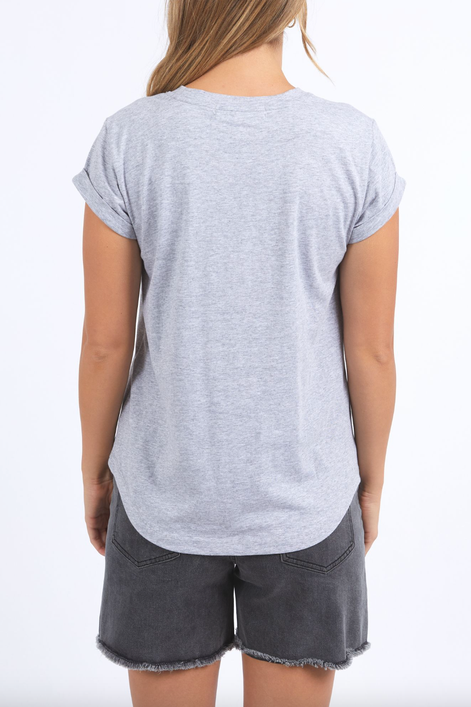 Foxwood Signature Tee - Grey Marle