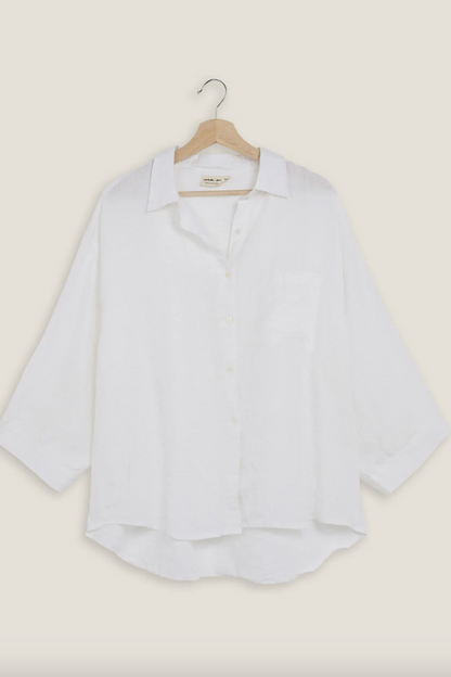 French Linen Shirt - White