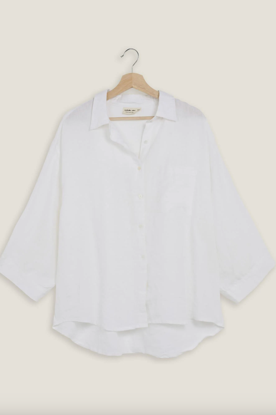 French Linen Shirt - White