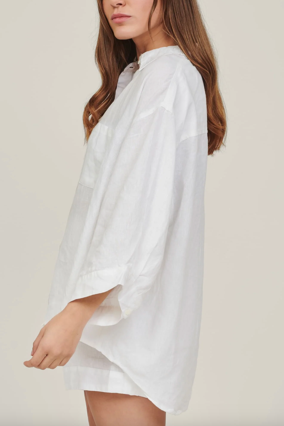 French Linen Shirt - White