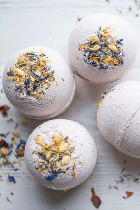 Natural Bath Bomb - May Chang & Purple Clay