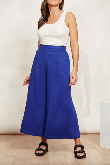 Halcyon Crop Pant - Cobalt