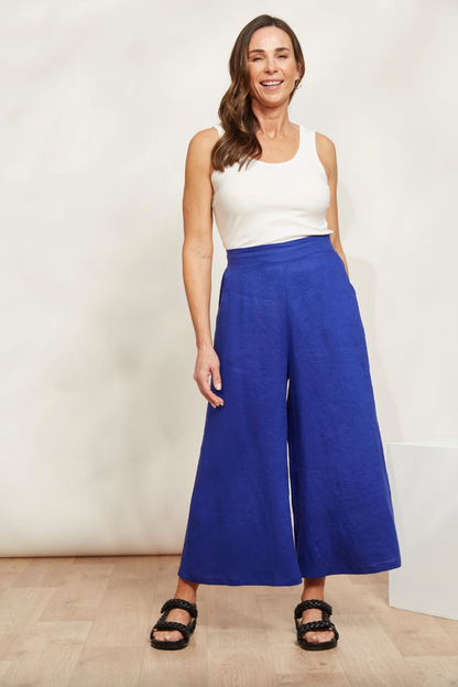 Halcyon Crop Pant - Cobalt