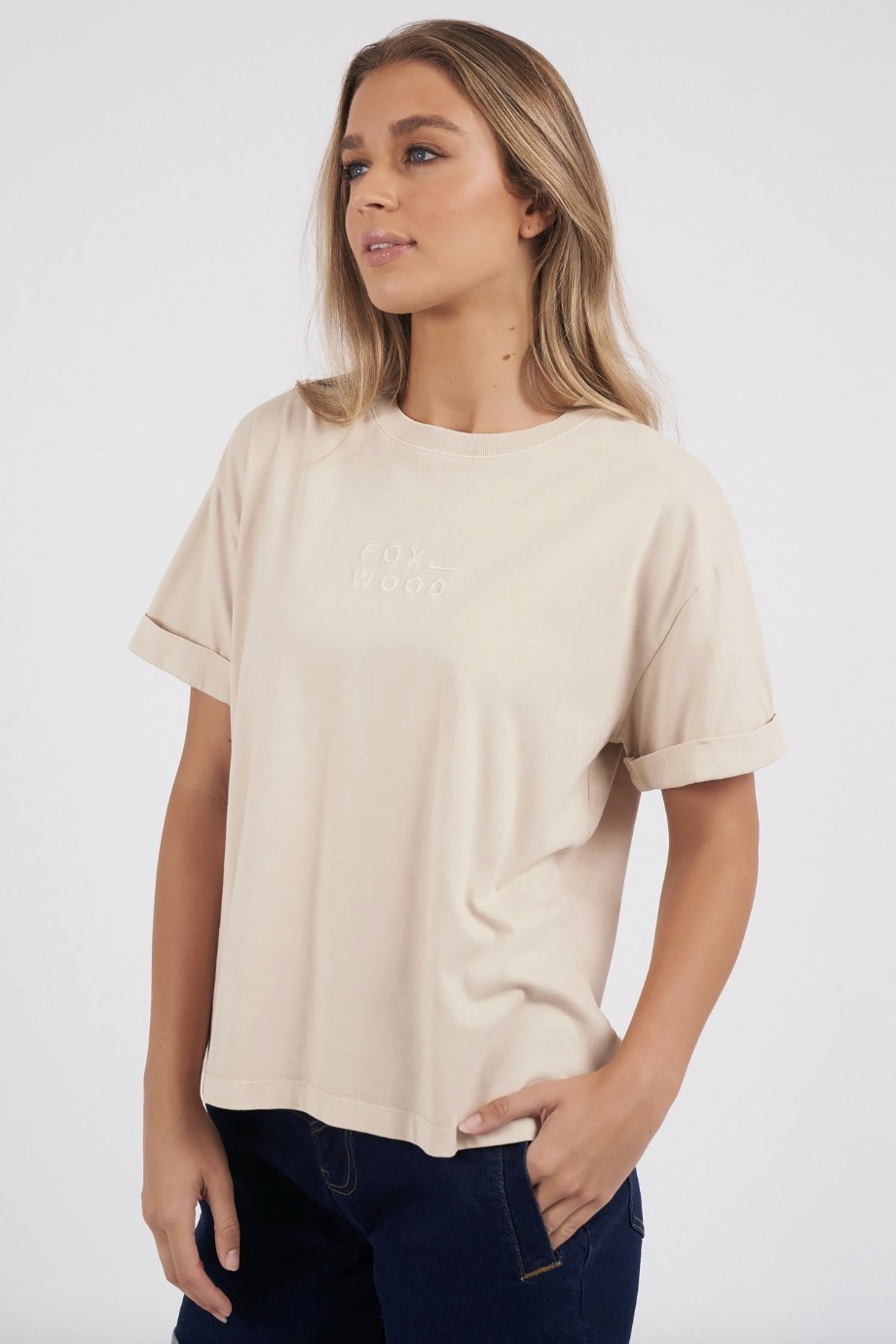 Huntleigh Oversized Tee - Oat