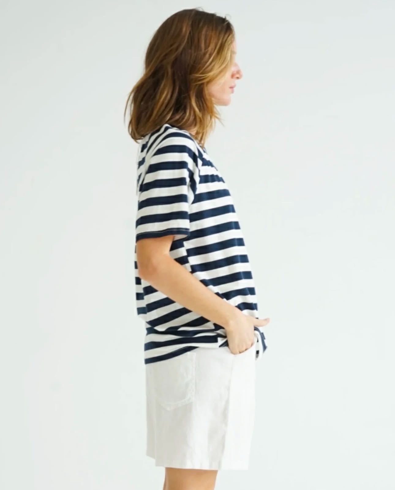 Dolly Stripe T-Shirt - Navy