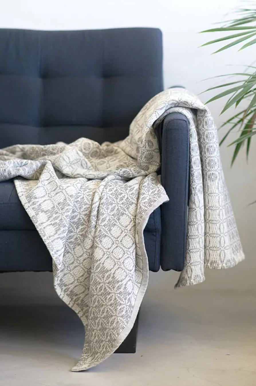 Juno Cotton Throw - Grey