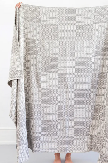 Juno Cotton Throw - Grey