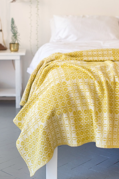 Juno Cotton Throw - Mustard