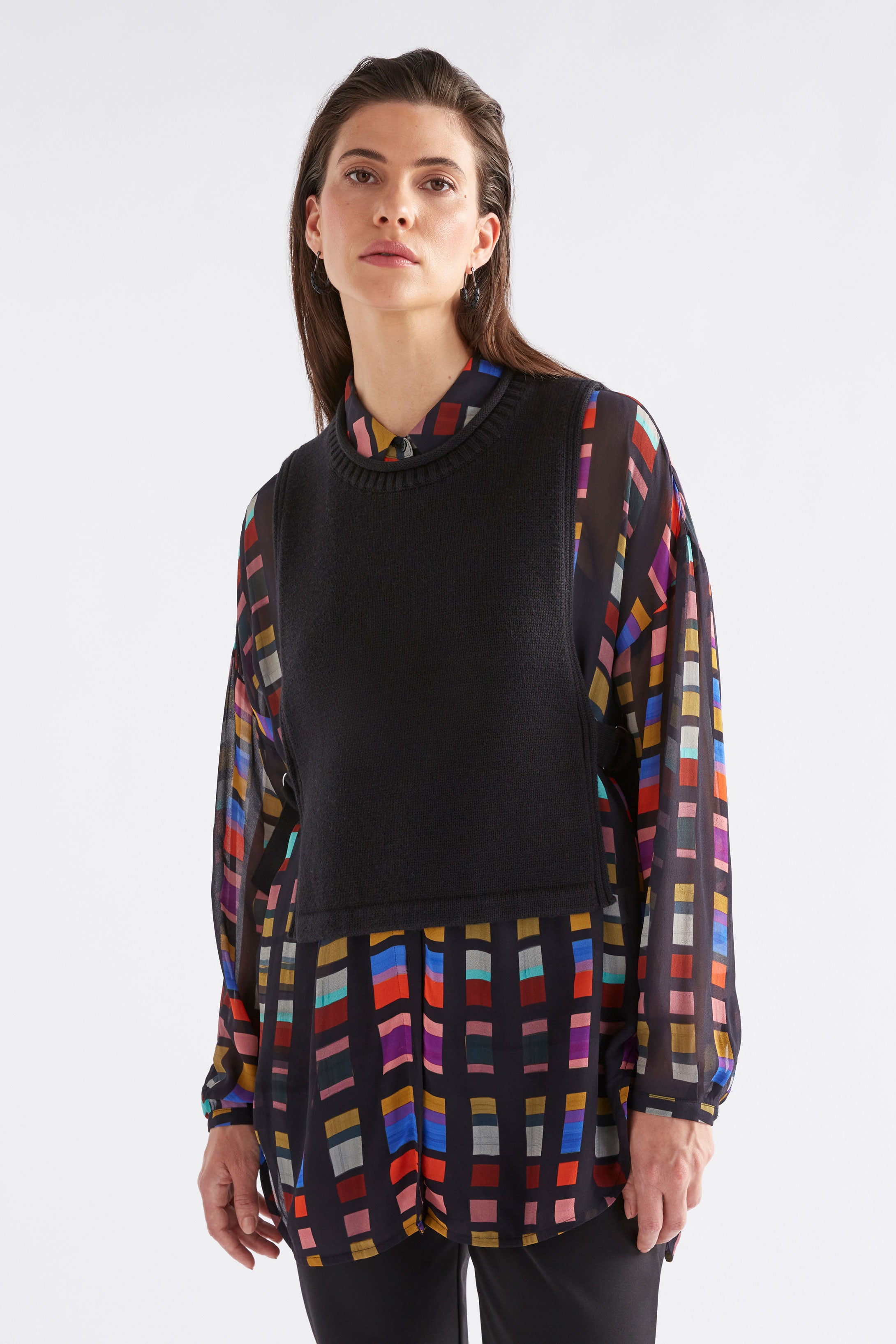 Elk Eir Sheer Shirt - Tessela Print