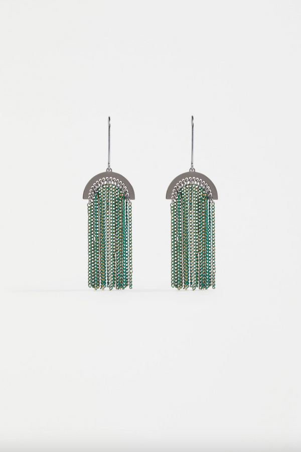 Kade Hook Earring - Forest Green