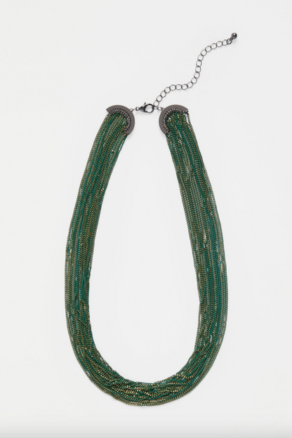 Kade Necklace - Forest Green