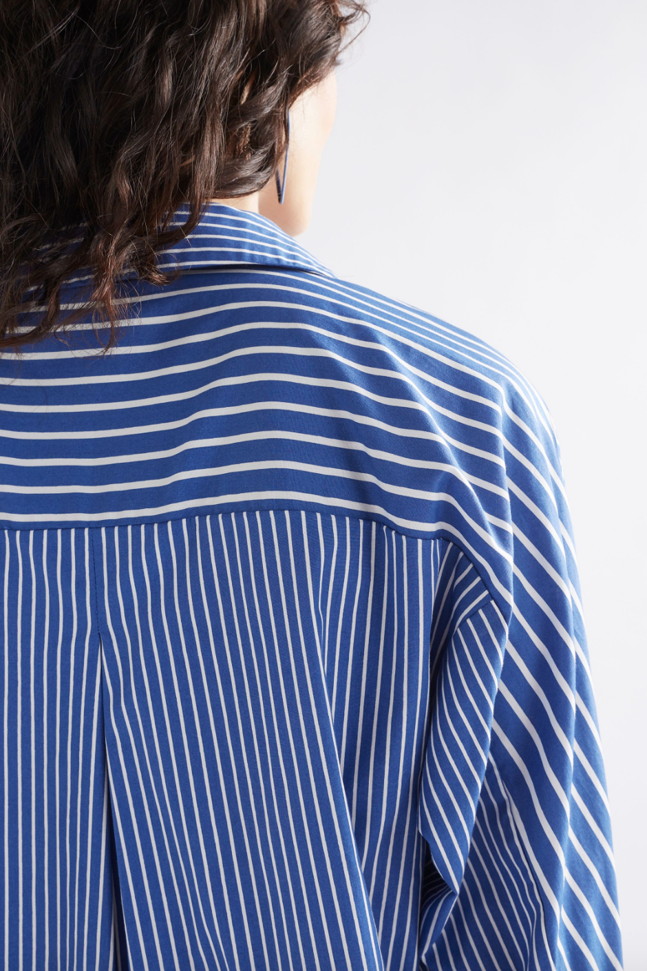 Ligne Print Shirt - Blue Stripe