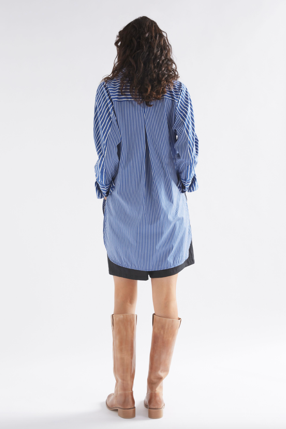 Ligne Print Shirt - Blue Stripe