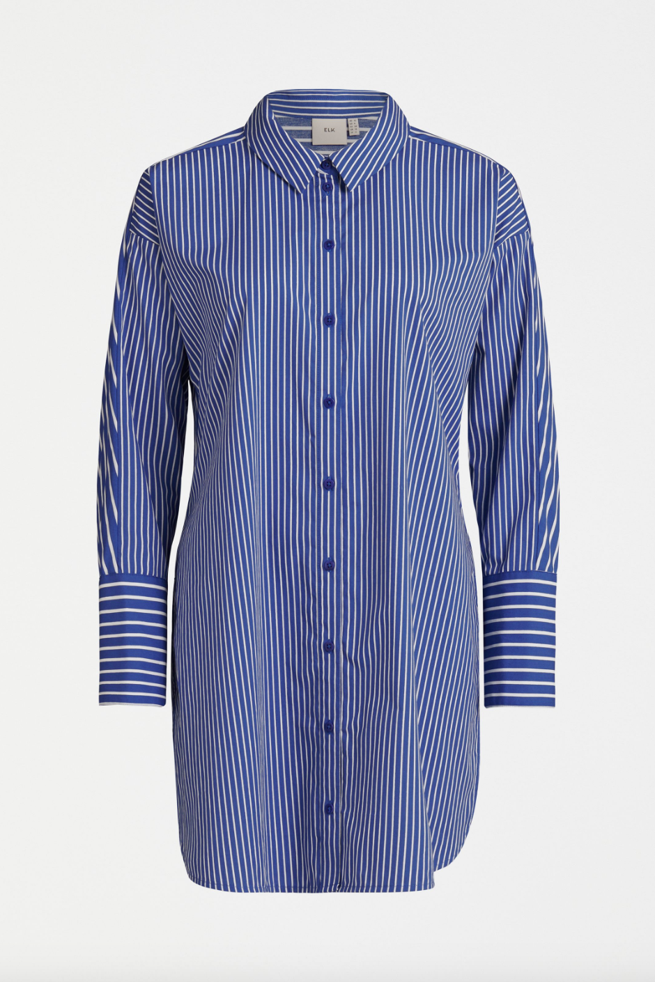 Ligne Print Shirt - Blue Stripe