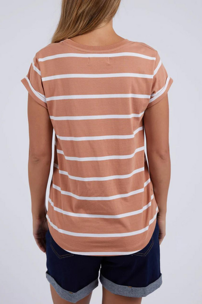 Manly Stripe Tee - Clay