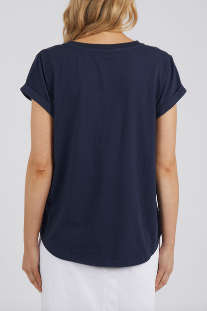 Manly Vee Tee - Navy