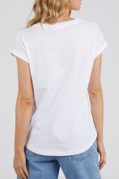 Manly Vee Tee - White