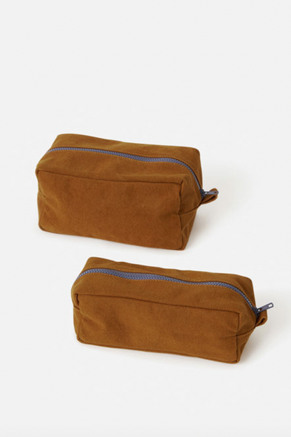 Marlo Contrast Wash Bag - Masala/Lupin