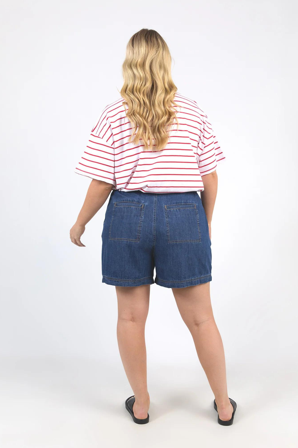 Matilda Denim Shorts - Dark Blue