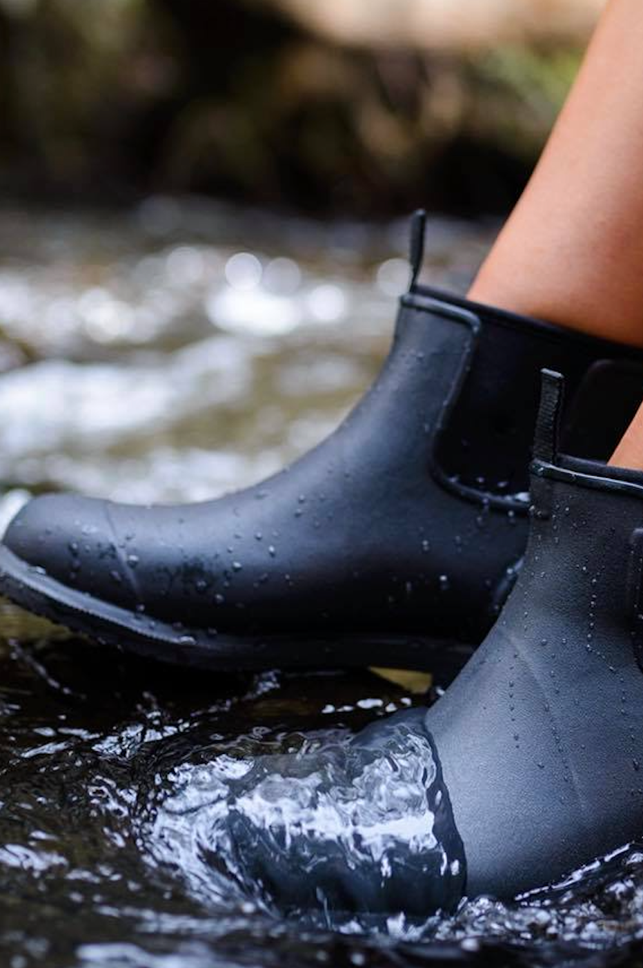 Merry People Bobbi Gumboots/Rainboots - Black