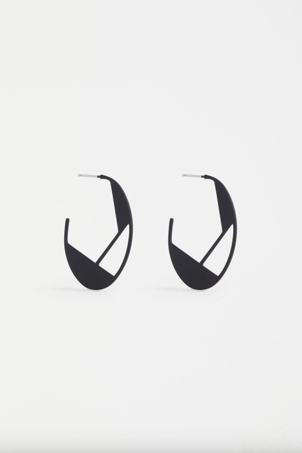 Nuri Hoop Earring - Black