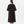 Pleat Front Bell Sleeve Dress - Black