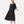 Pleat Front Bell Sleeve Dress - Black