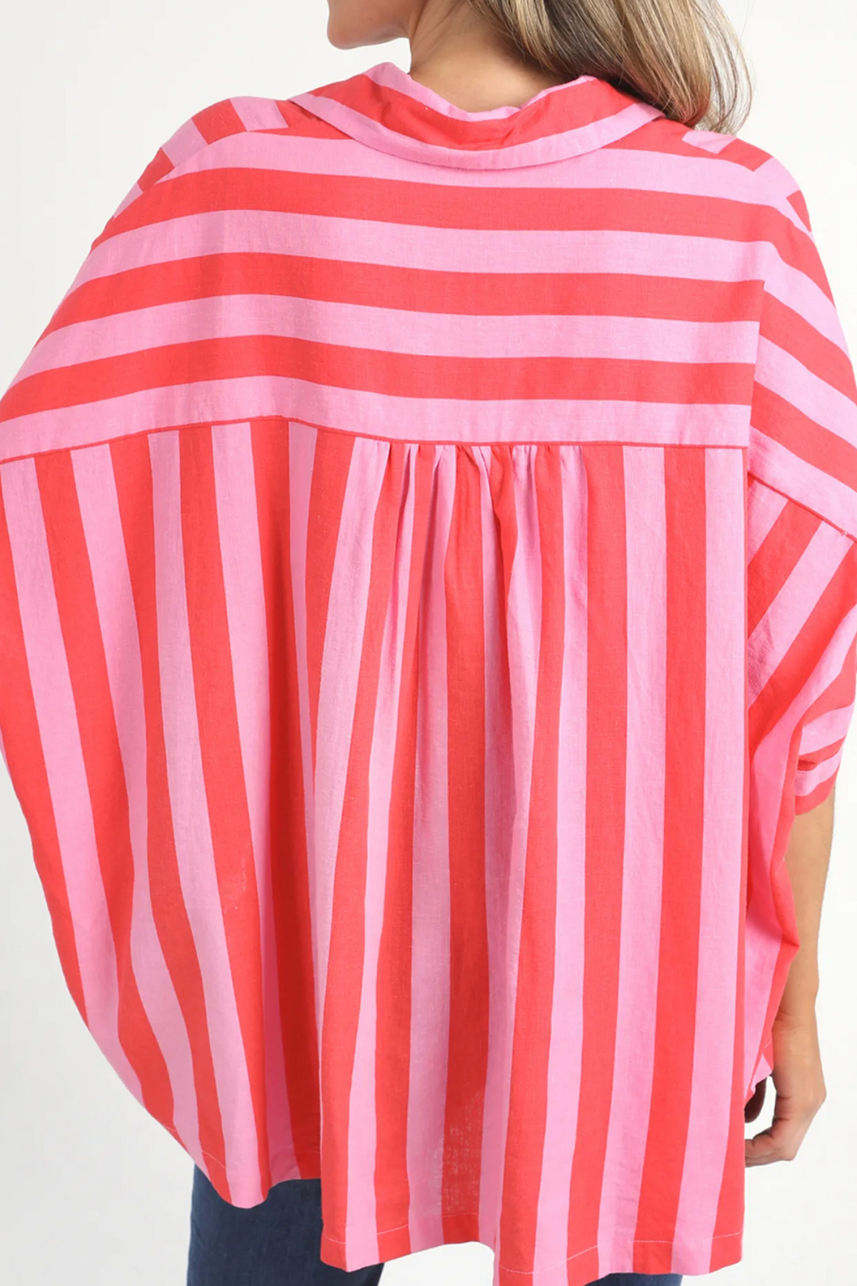 Palermo Stripe Shirt - Strawberry Stripe