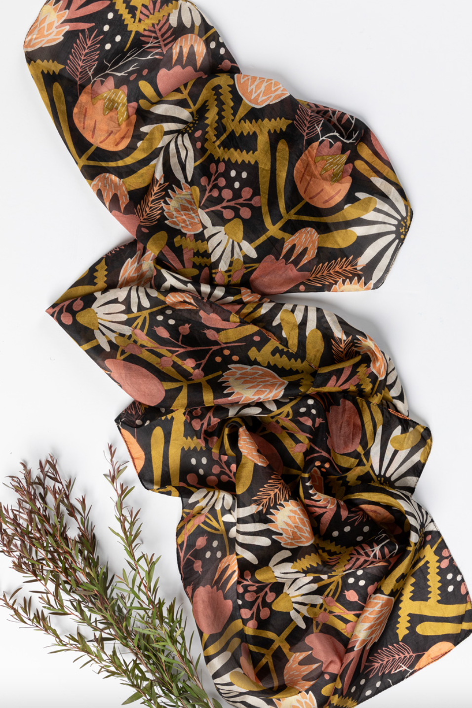 Protea Silk Scarf