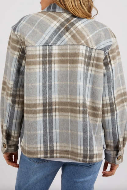 Rhodes Check Jacket - Blue/White