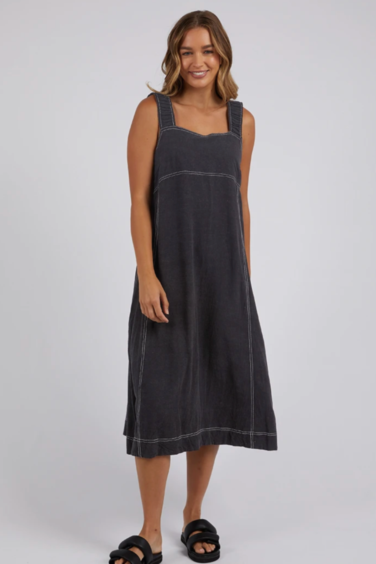 Sage Dress - Charcoal