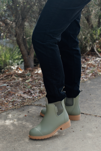 Merry People Bobbi Gumboots/Rainboots - Khaki