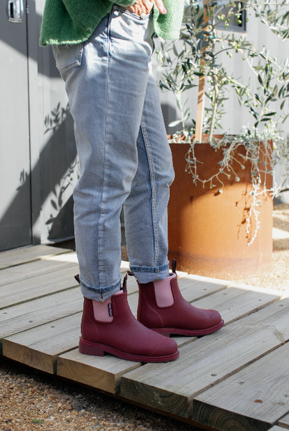 Merry People Bobbi Gumboots/Rainboots - Beetroot