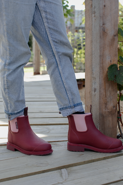 Merry People Bobbi Gumboots/Rainboots - Beetroot