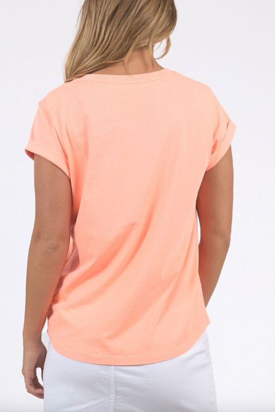 Foxwood Signature Tee- Neon Peach