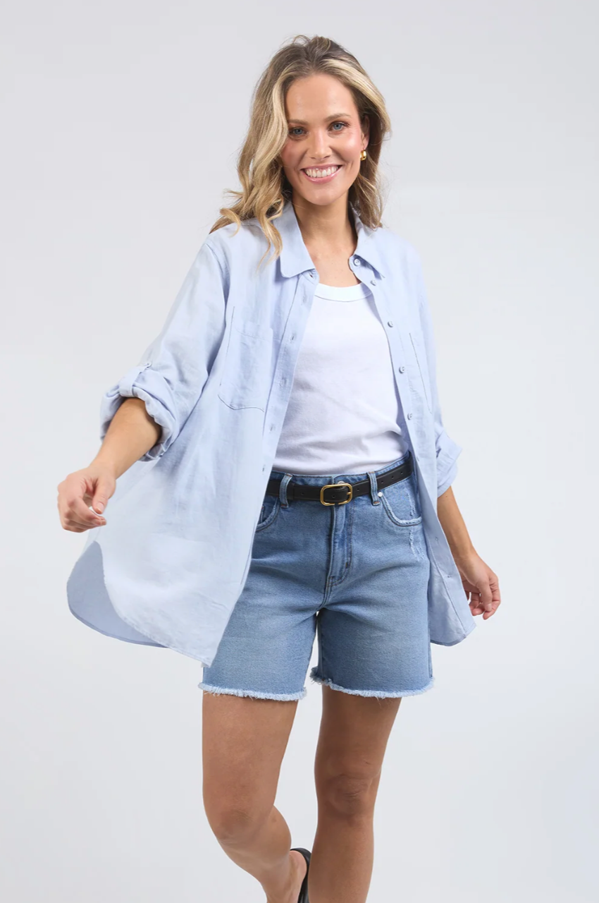 Carrie Shirt - Subdued Blue