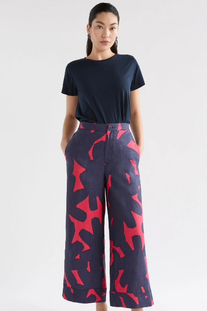 Pira Pant - Navy Tera Print