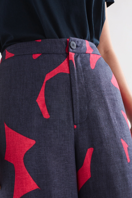 Pira Pant - Navy Tera Print