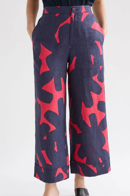 Pira Pant - Navy Tera Print