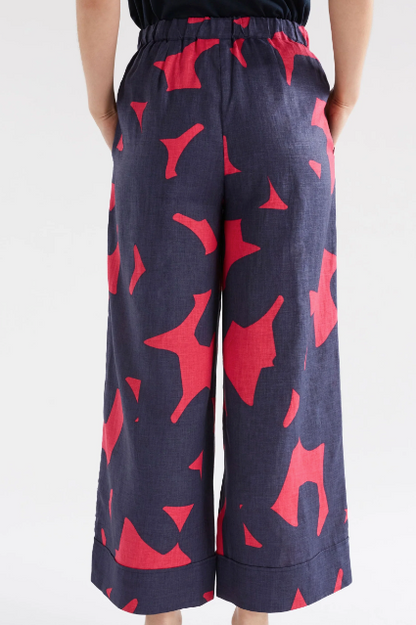 Pira Pant - Navy Tera Print