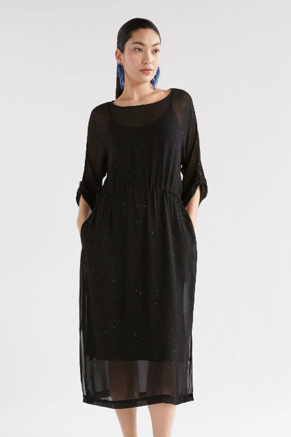 Gille Dress - Black Multi Glitter