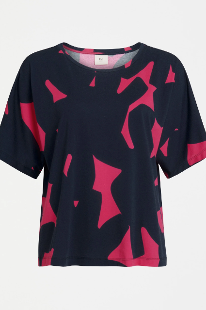 Haki Short Sleeve Tshirt - Navy Tera Print