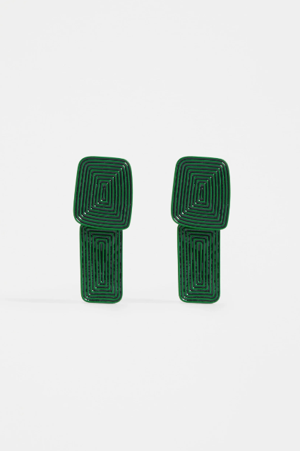 Kaiva Earring - Vine Green