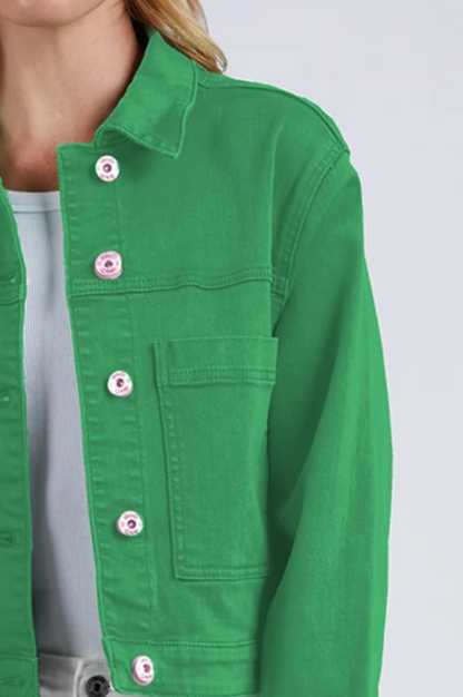 Hazel Denim Jacket - Greenbriar