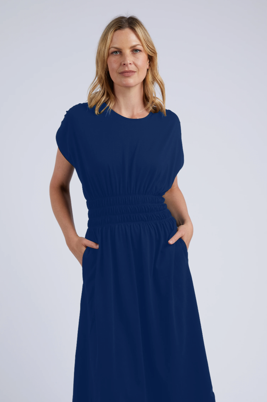 Nelle Midi Dress - China Blue