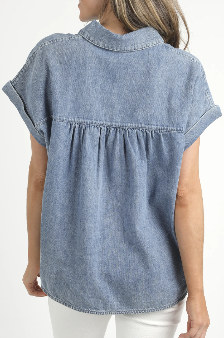 Taylor Ss Shirt - Blue Wash