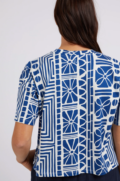 Casablanca Tee - China Blue Print